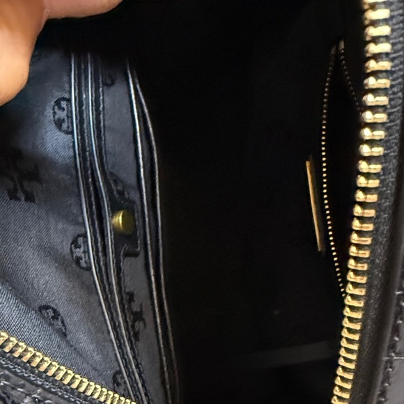 NWOT Tory Burch Black Croc-Embossed Mini Backpack with Gold Details - Picture 11 of 11